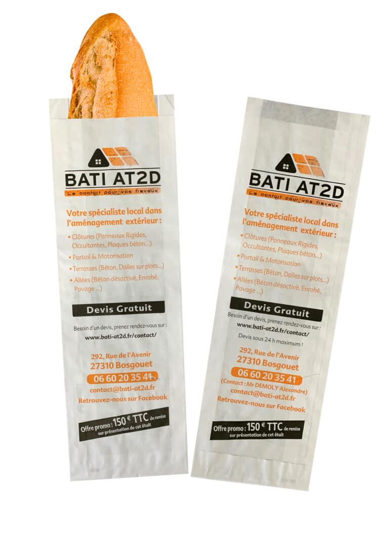 sacs à pains publicitaires