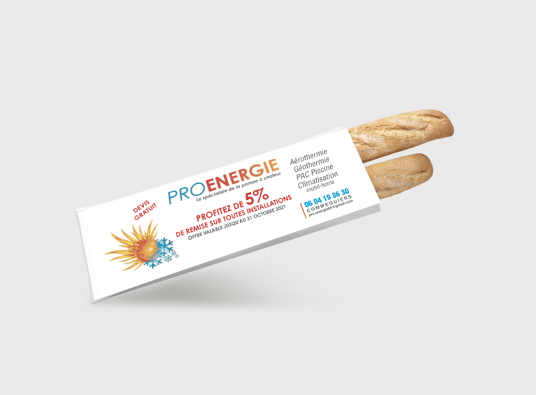 Sacs baguettes personnalisés Pro Energie
