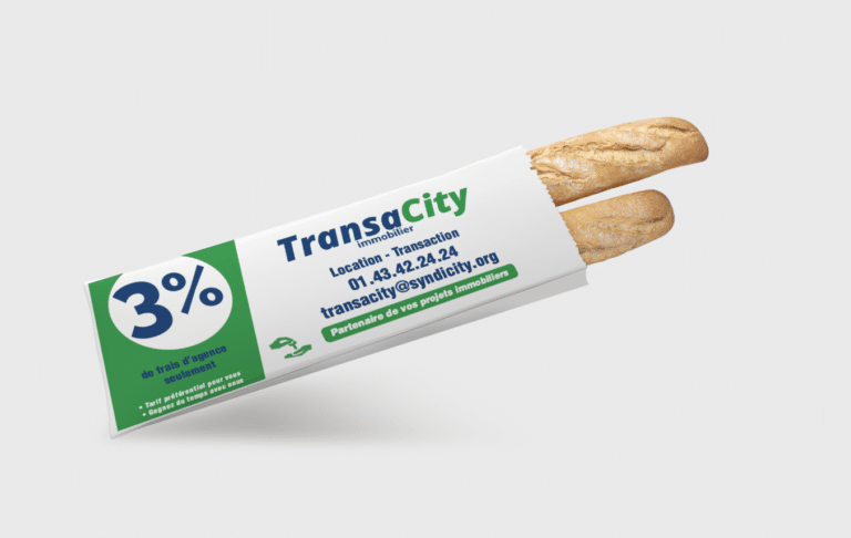 TransaCity sacs pains publicitaire
