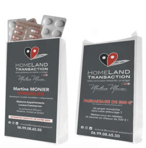 sacs pharmacies personnalisés Homeland Immobilier